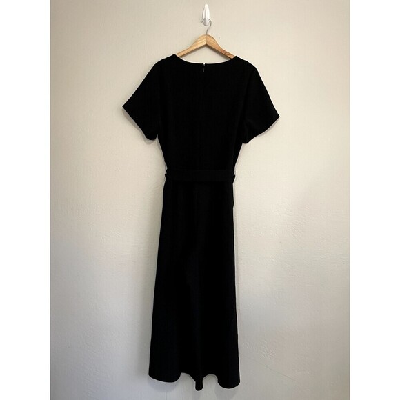Lane Bryant Women Short Sleeve Wide Leg Jumpsuit Size 20 Black Round Neck NWT - Picture 12 of 16